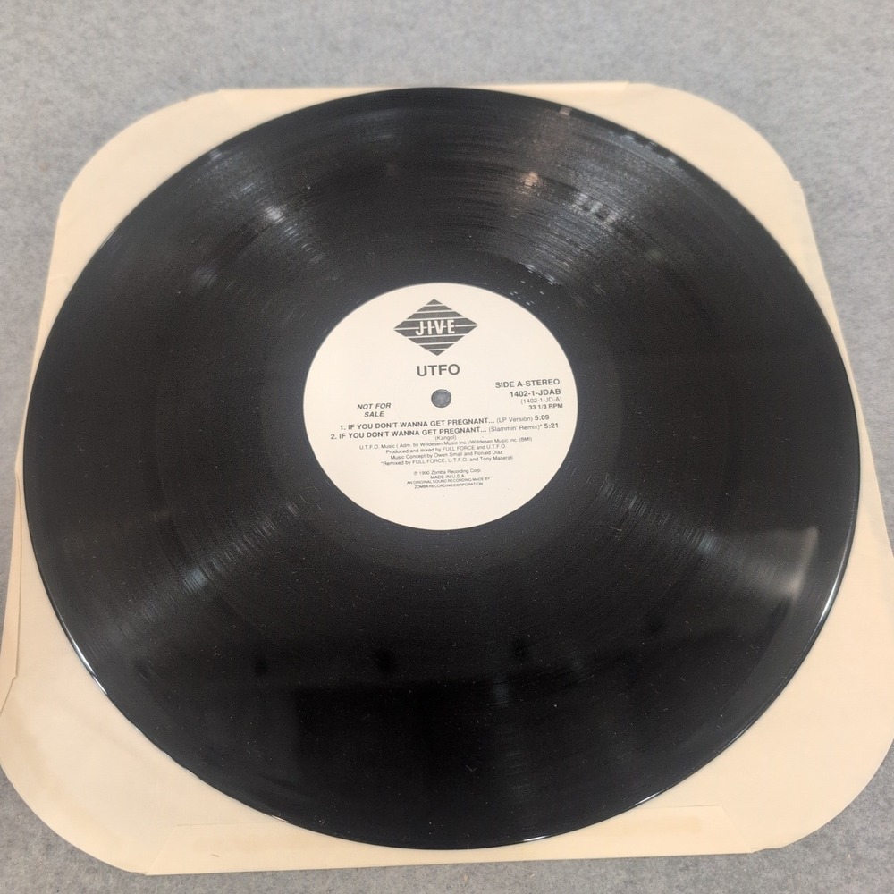UTFO If You Don't Want To Get Pregnant 12" Vinyl Single 1990 1402-1-JD Hip‎ Hop - Picture 3 of 4